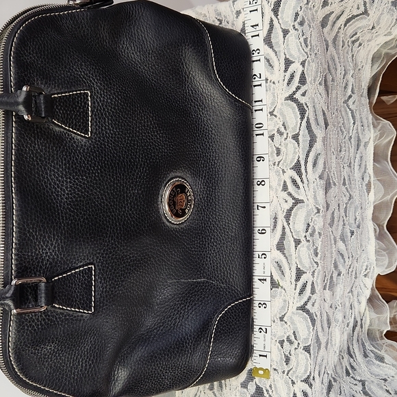 Dooney and Bourke Black Pebble Leather Satchel - Picture 14 of 16